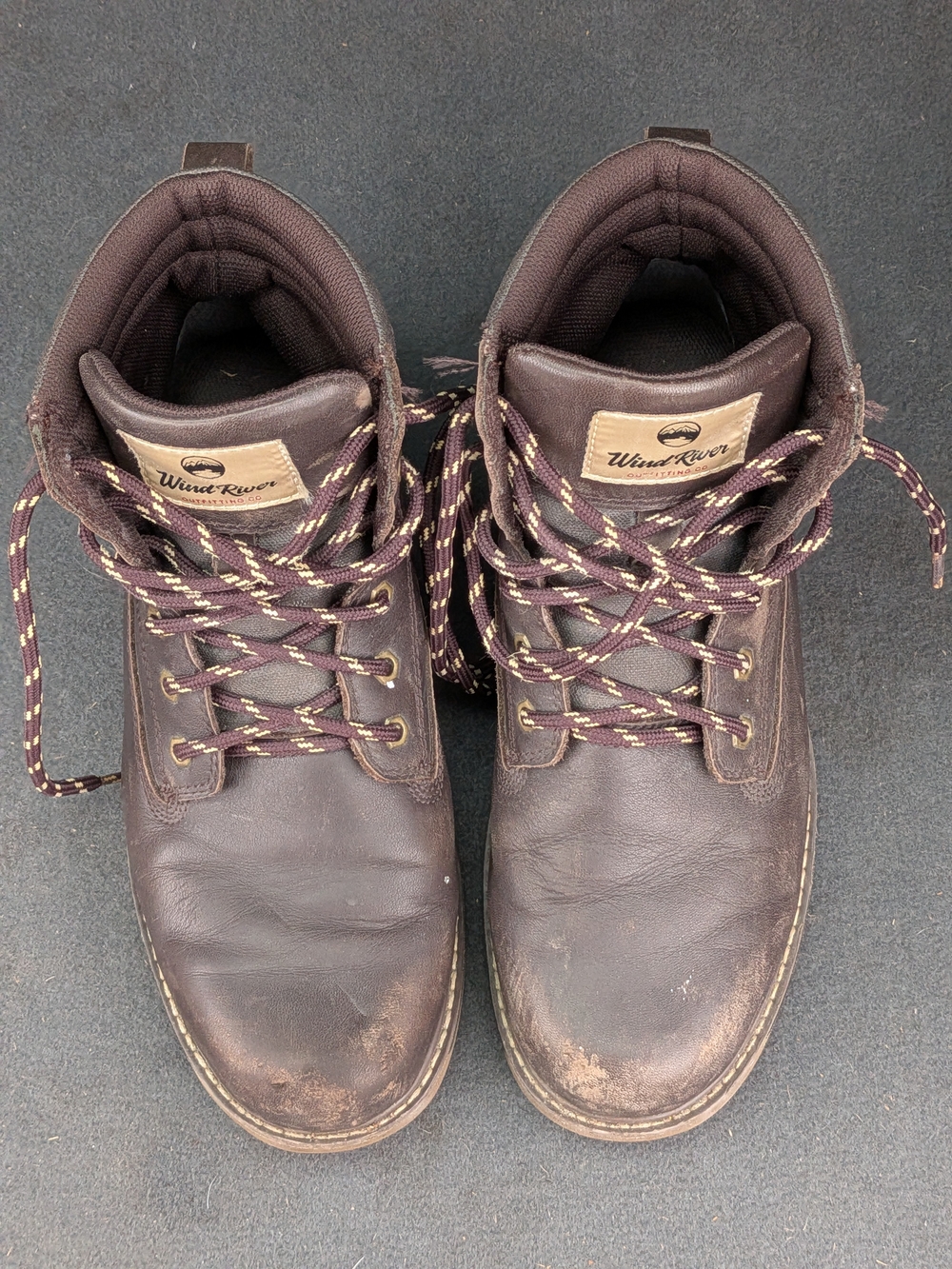Windsor River Leather Lace-Up Boots in Brown